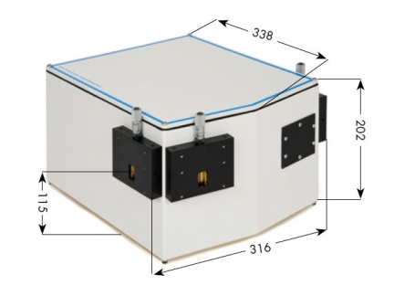 Rozměry monochromátoru MSH-300