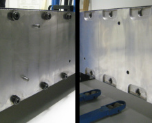 Samčí deska nalevo, samičí napravo 